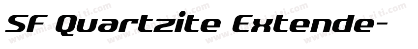 SF Quartzite Extende字体转换